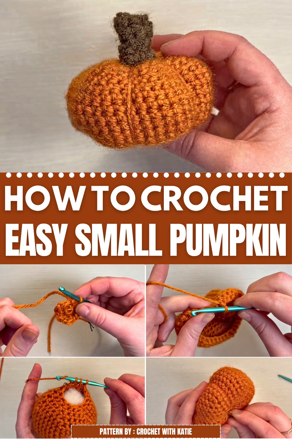 Easy Crochet Small Pumpkin Pattern