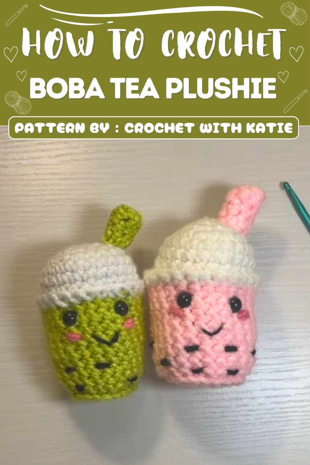 Free Crochet Boba Tea Plushie Pattern