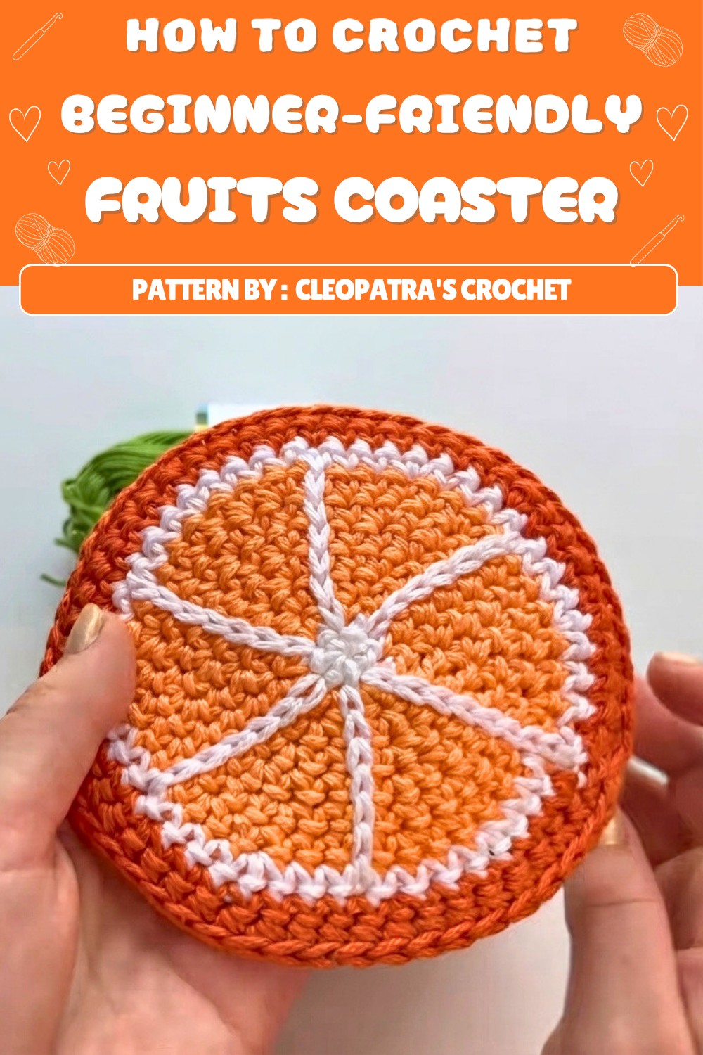 Free Crochet Fruits Coaster Pattern