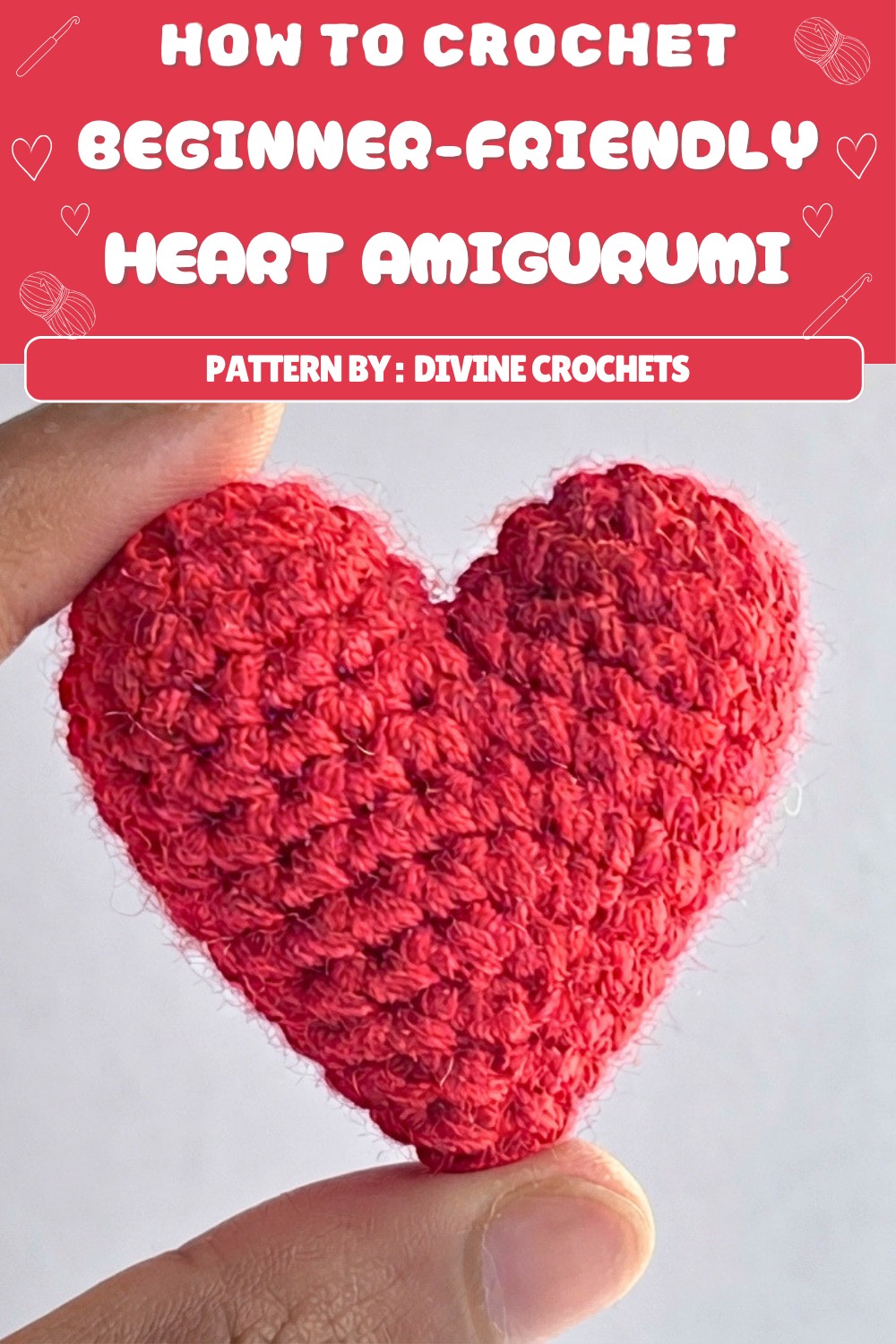 Free Crochet Heart Amigurumi Pattern