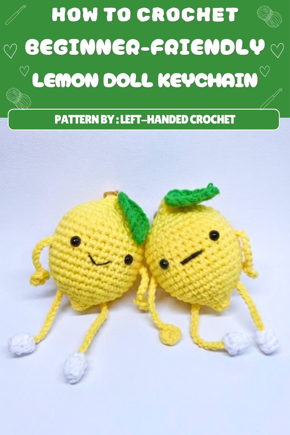 Free Crochet Lemon Doll Keychain Pattern