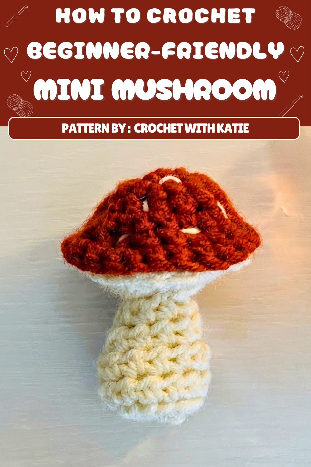 Free Crochet Mini Mushroom Pattern