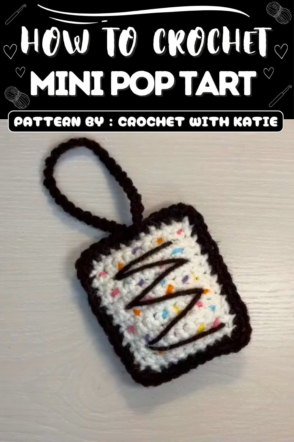 Free Crochet Mini Pop Tart Ornament Pattern