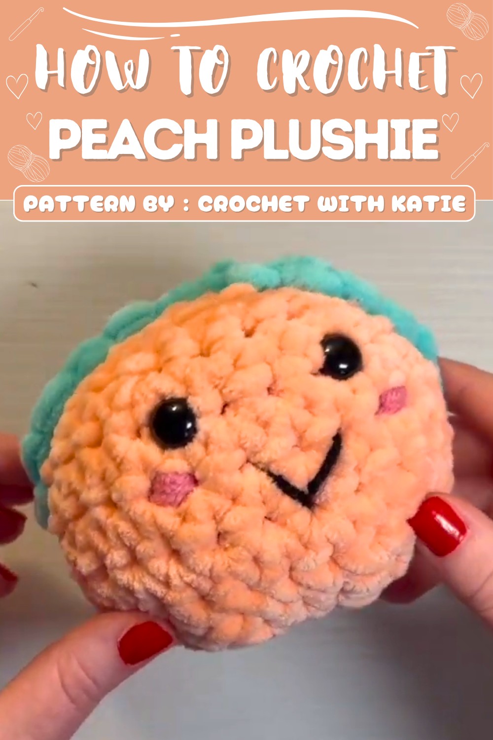 Free Crochet Peach Plushie Pattern