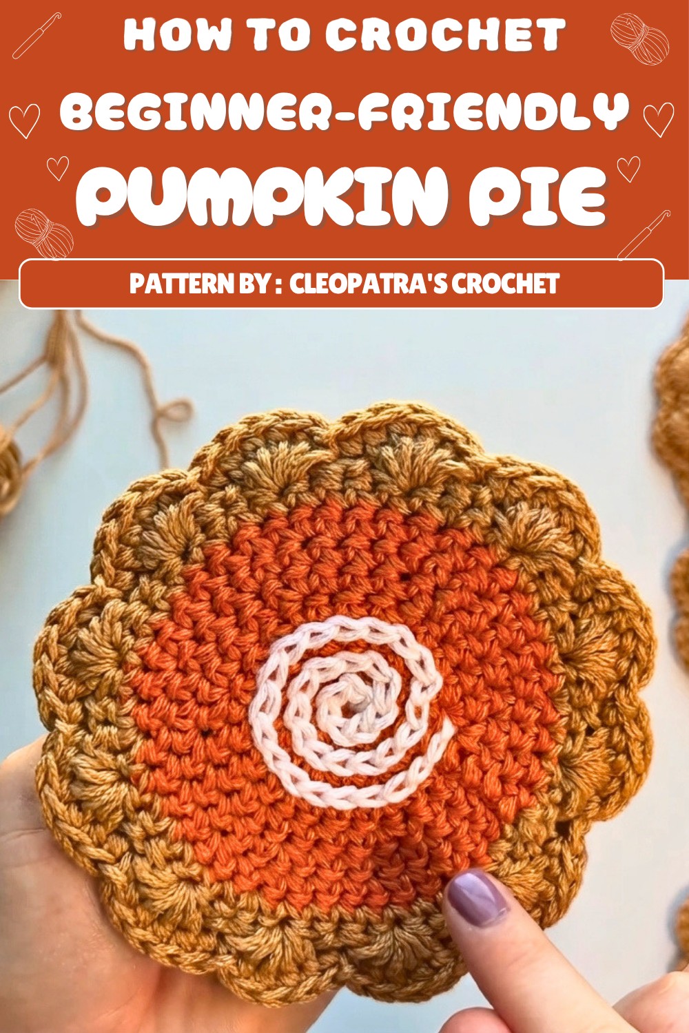 Free Crochet Pumpkin Cream Pie Pattern