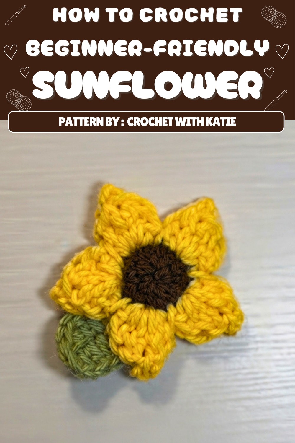 Free Crochet Simple Sunflower Pattern