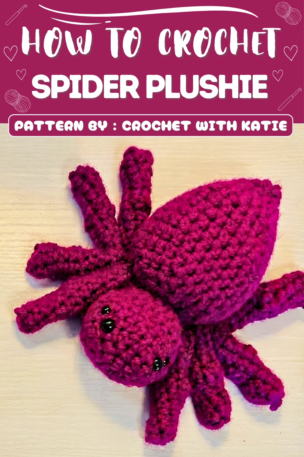 Free Crochet Spider Plushie Pattern