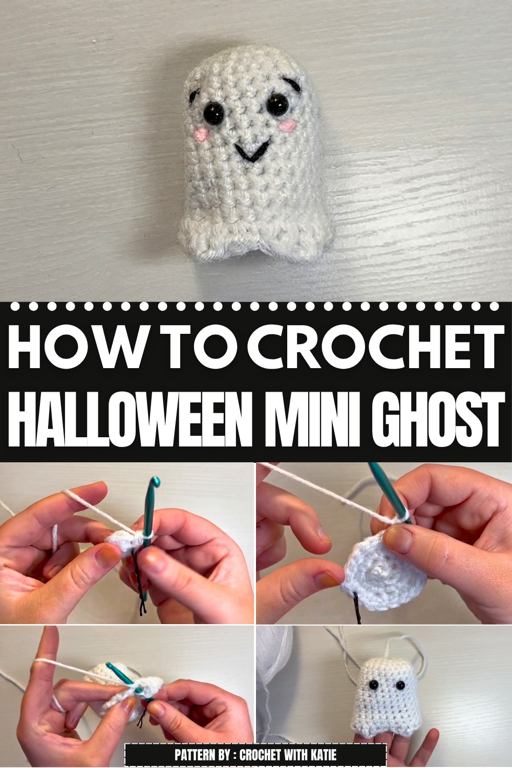 Halloween Crochet Mini Ghost Pattern