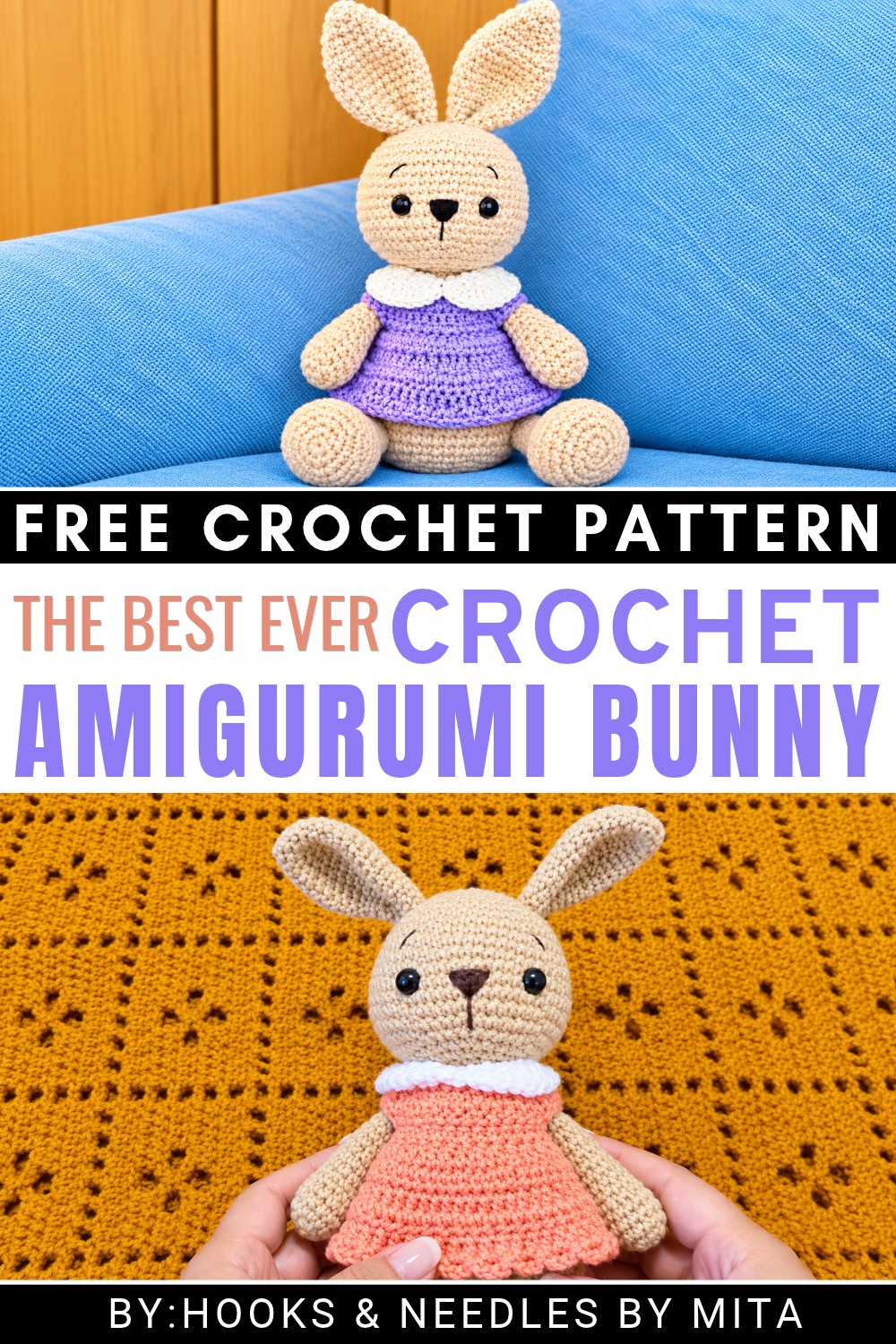Crochet Amigurumi Bunny Step By Step Pattern
