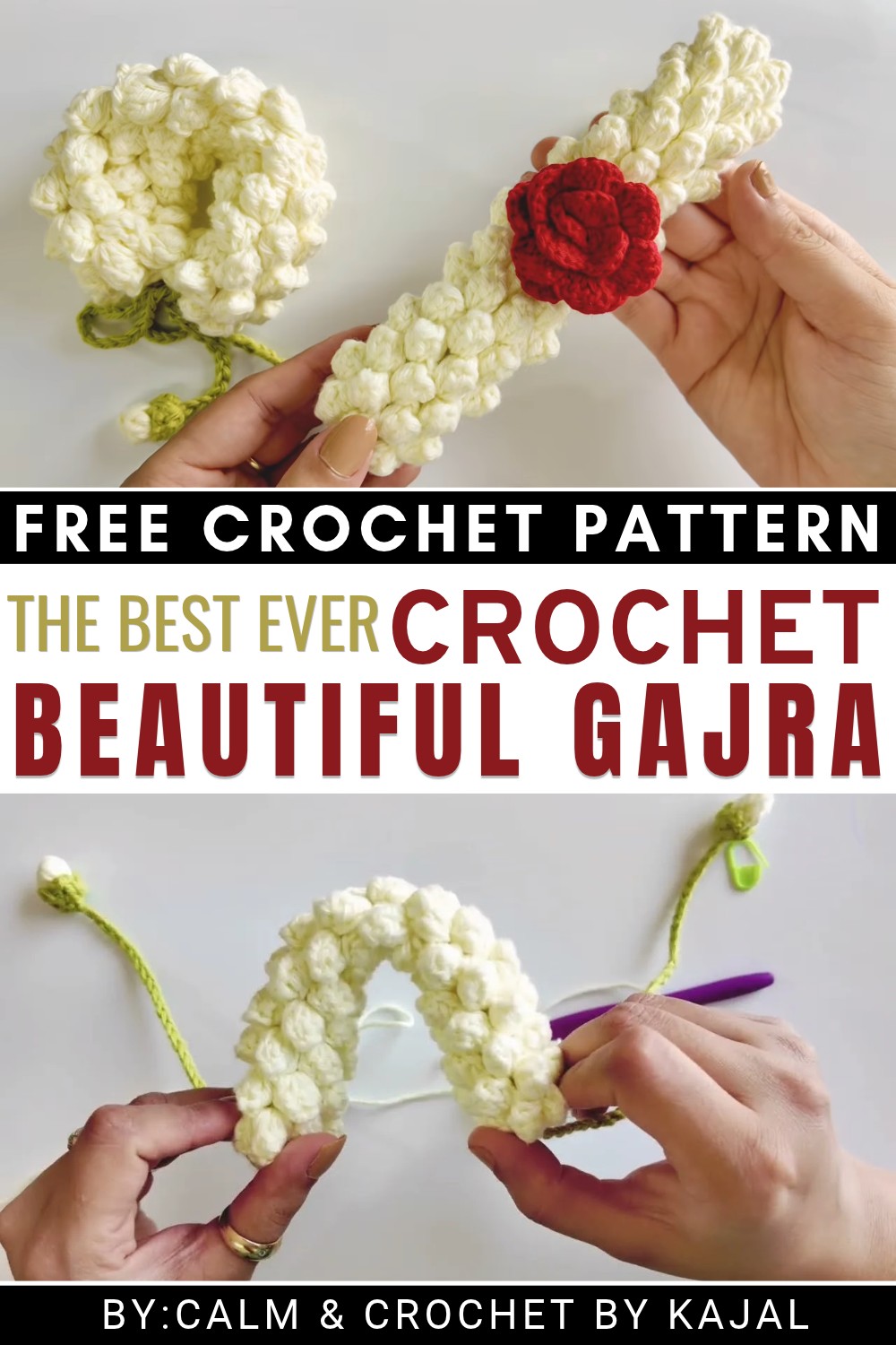 Crochet Beautiful Gajra Pattern (1)