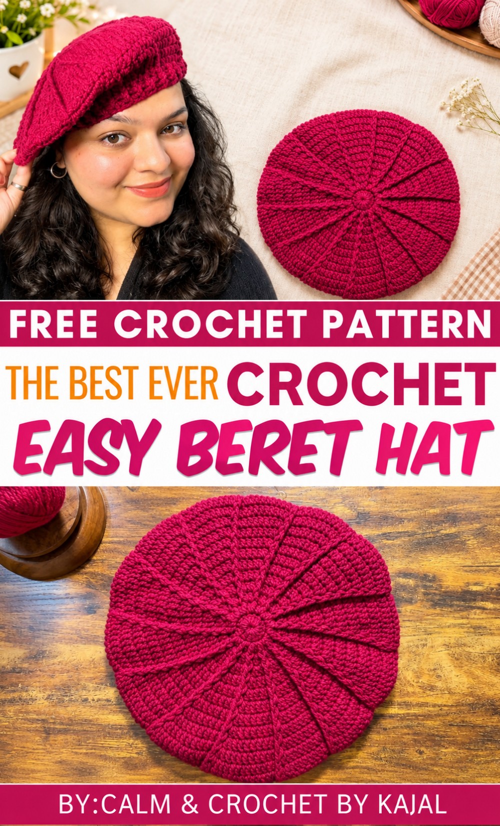 Crochet Beret Hat Pattern