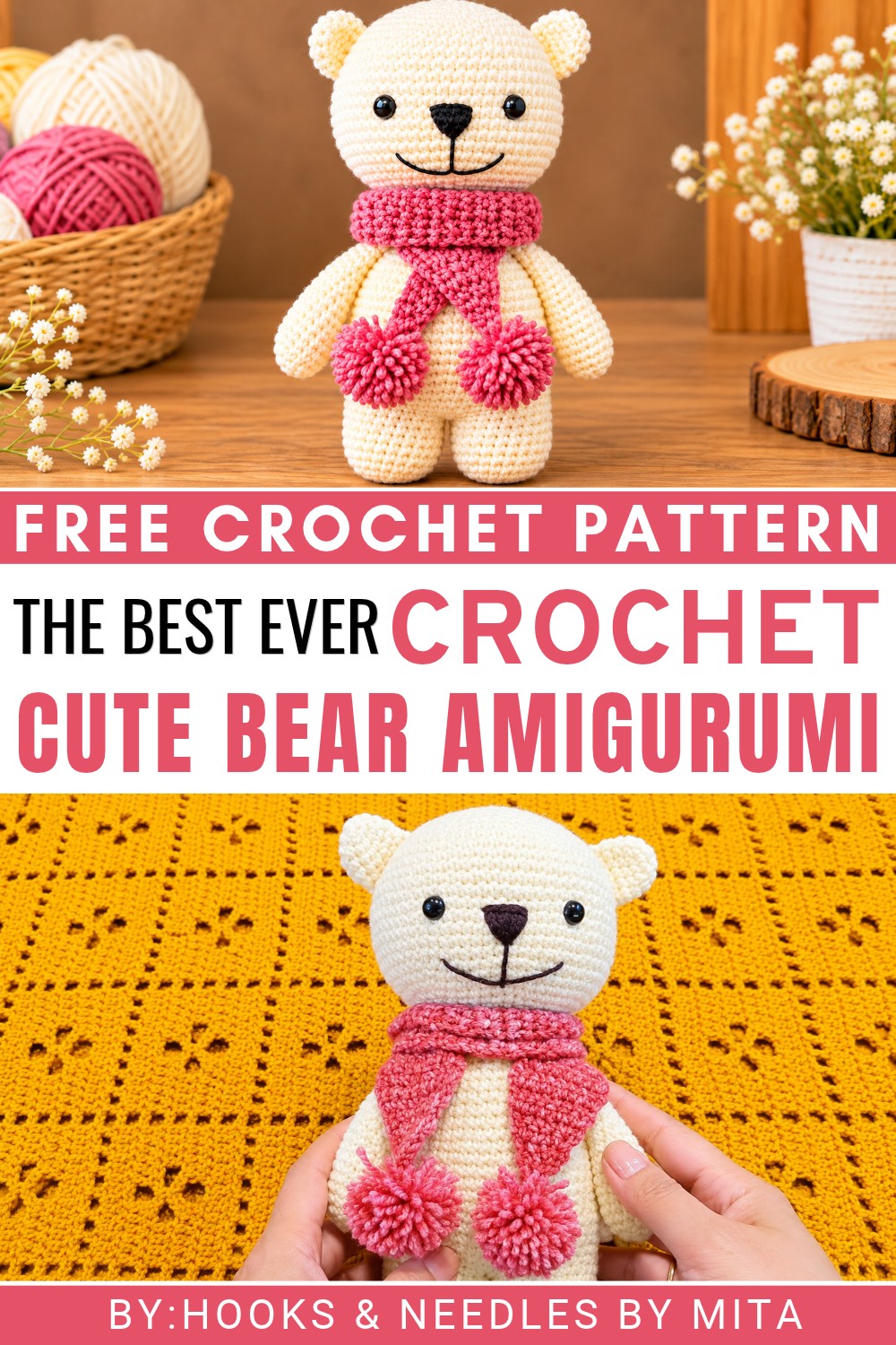 Crochet Cute Bear Amigurumi Pattern