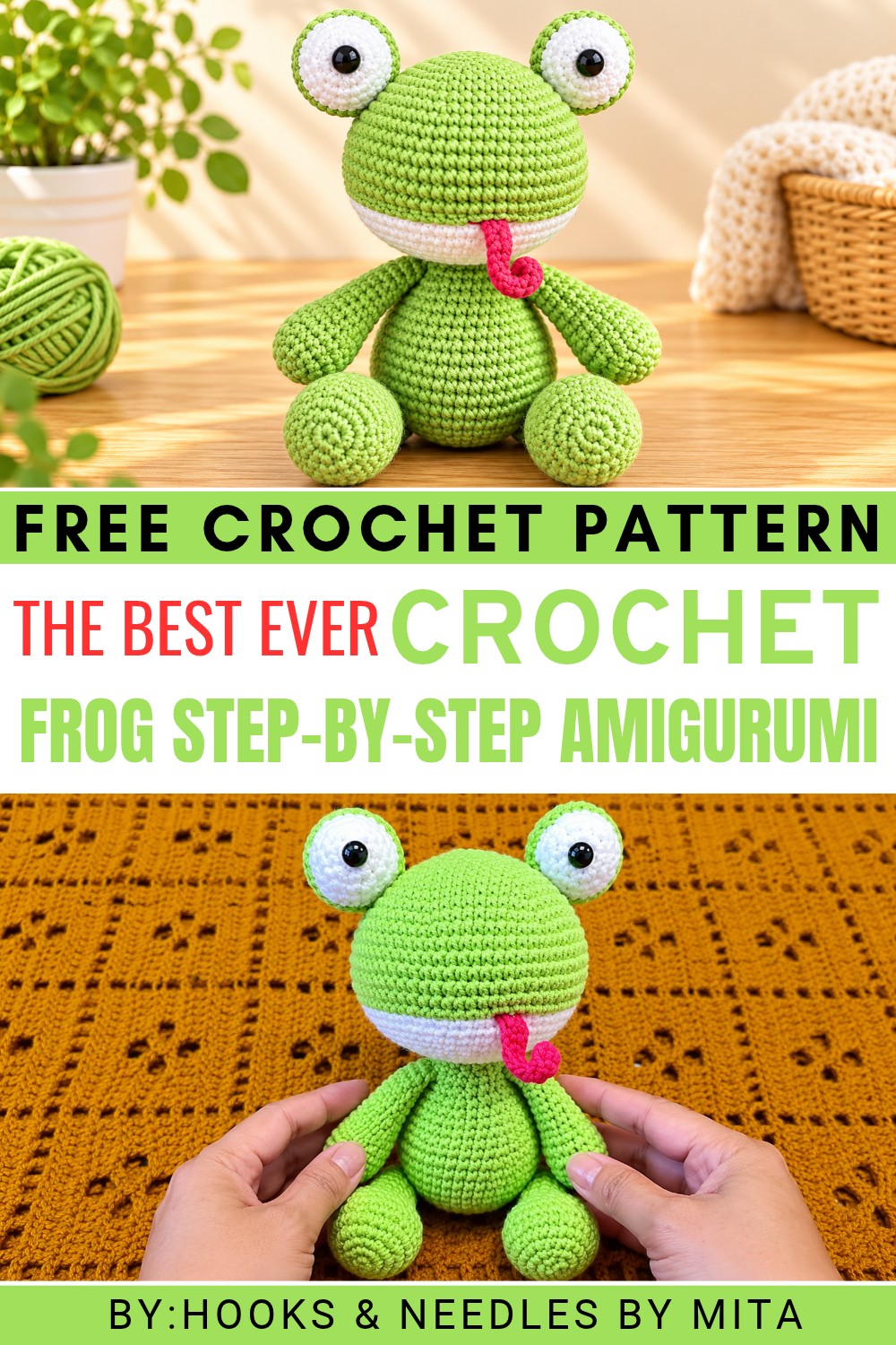 Crochet Frog Step-by-step Amigurumi Pattern
