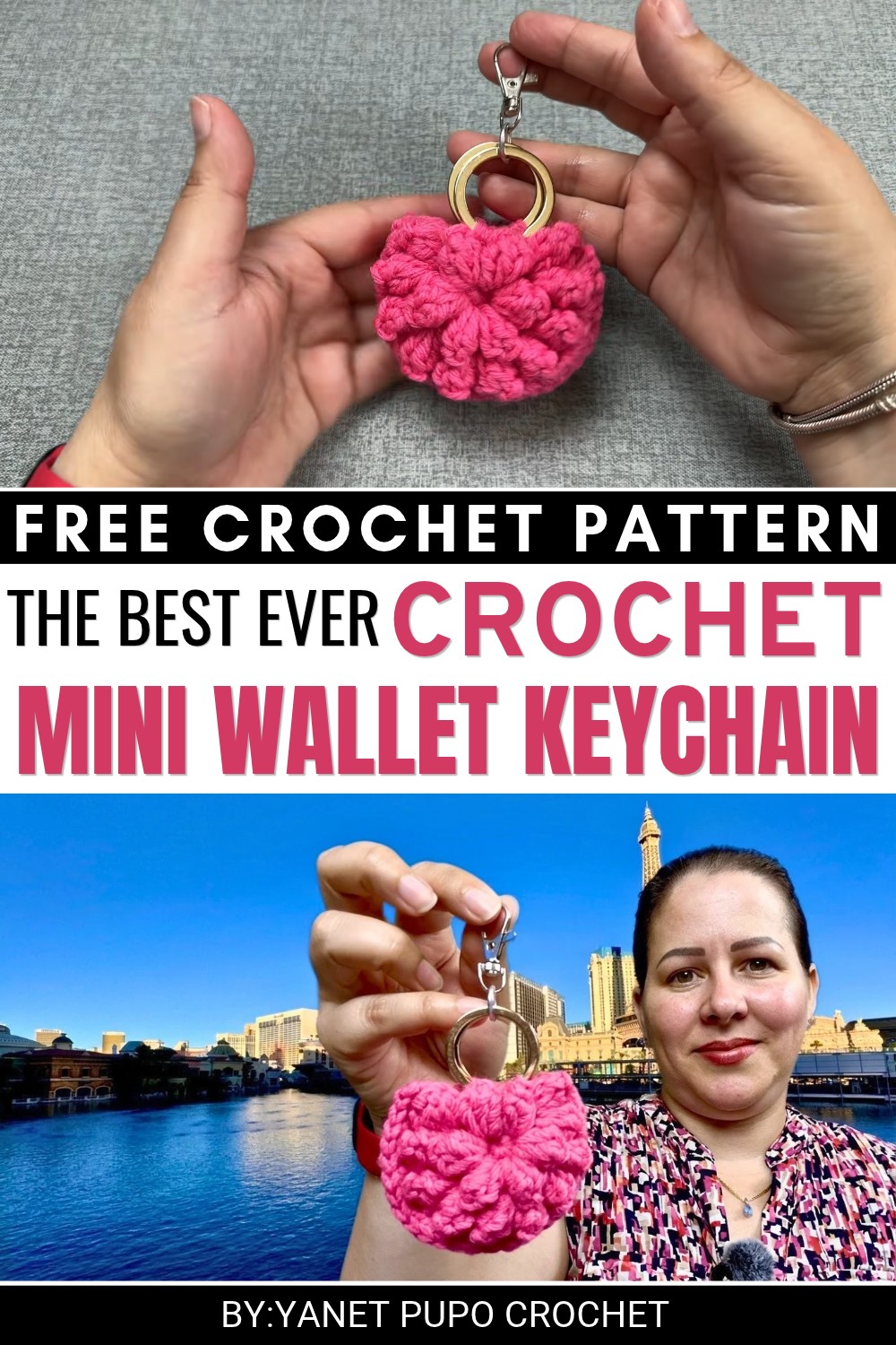 Crochet Mini Wallet Keychain Pattern