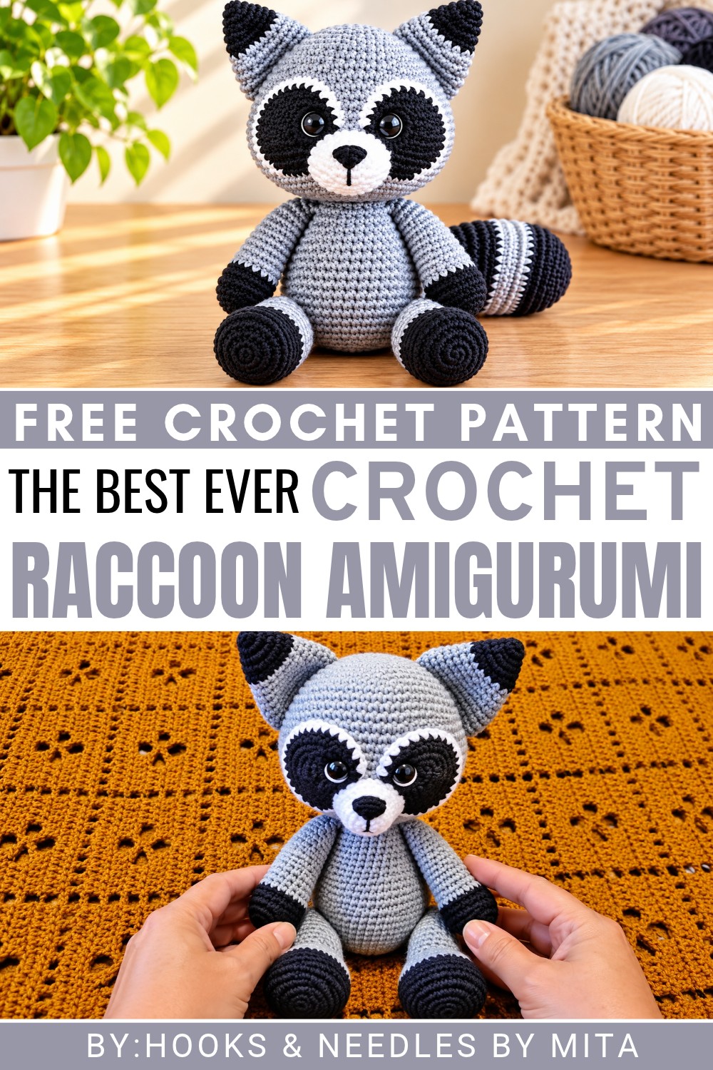 Crochet Raccoon Amigurumi Pattern